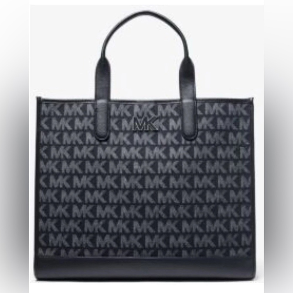 Michael Kors Hudson Logo Jacquard Tote Bag